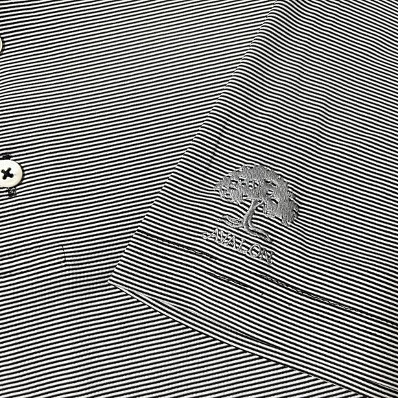 Johnnie O Polo Shirt Mens XL Stripe Performance Avalon Golf Club Stretch Casual - Picture 3 of 10